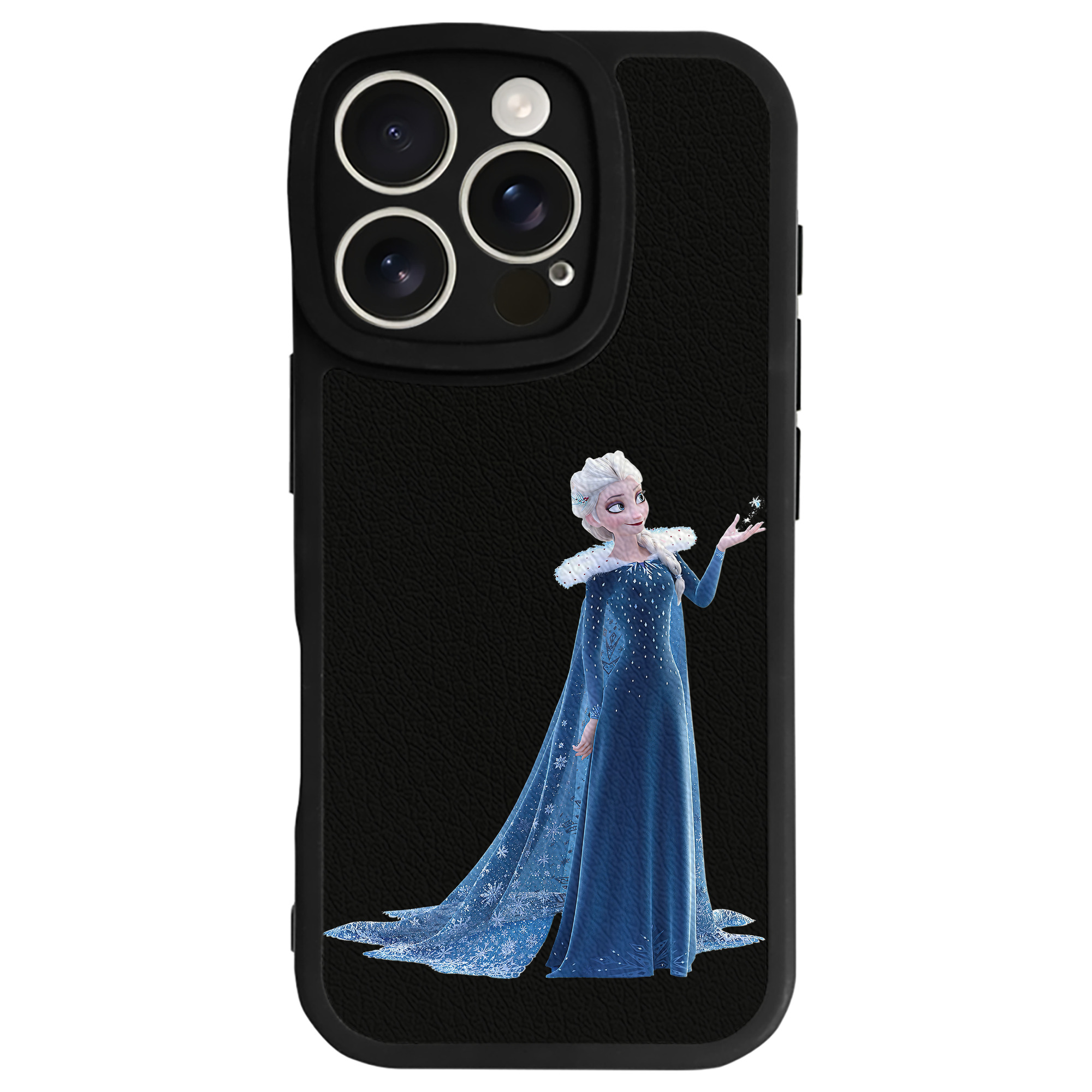 （画像用） アナと雪の女王 アンナ エルサ Frozen Anna Elsa 【iPhone 16シリーズ対応】シリコンスマホケース（レザー調） 材質：シリコン